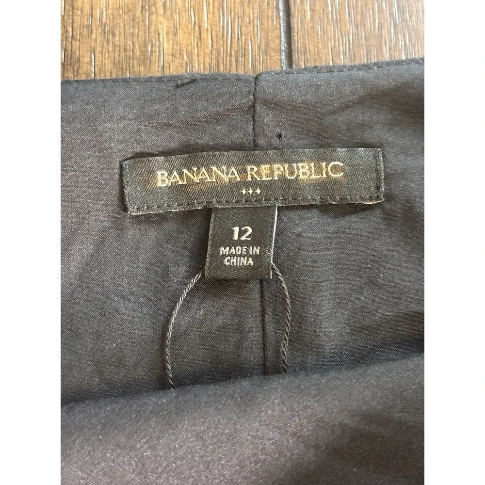 Banana Republic Womens Linen Blend Wide-Leg Sleeveless Jumpsuit 12 Black New